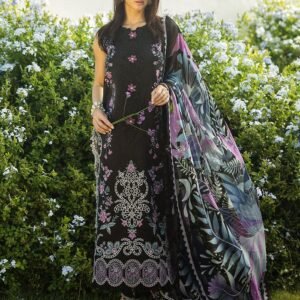 BRAND:MUSHQ lawn chikankari embroidered luxury unstitched 3pc✓